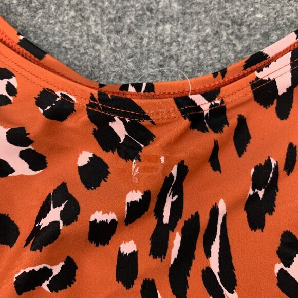Fabletics Bikini Bottom Womens XL Extra Large Cheetah Noa High Cut Swim Brief - Picture 10 of 14